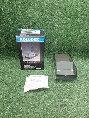 NEW Rolodex S-310C 250 Card Black Address & Telephone Organization System 1989